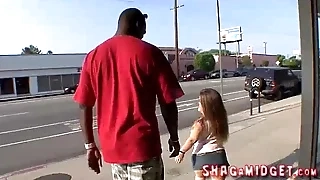 Midget Babes With Huge Unscrupulous Guy